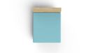 Premium Ranforce Dubbel hoeslaken, 100% katoen, turquoise, 140 x 190 + 30 cm