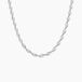 Collier Ciana Torsade Diamante Argent Blanc