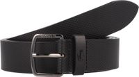 LACOSTE Leren riem Casual Punch Leather Belt W100 Noir zwart