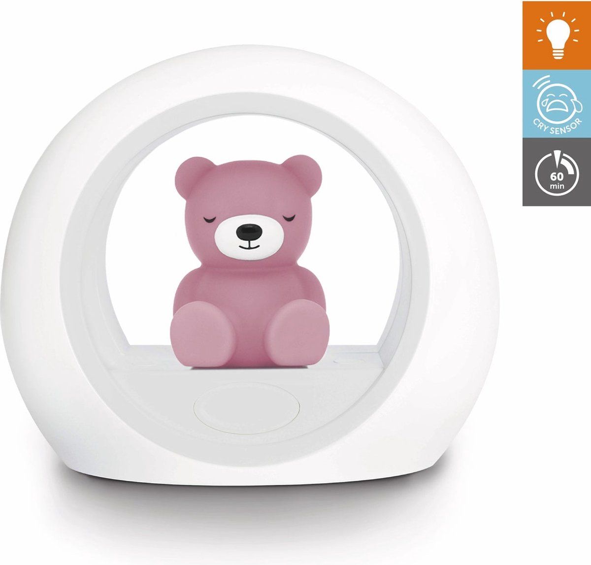 Zazu Billy - Nachtlampje Met Huilsensor - Lila - Kunststof