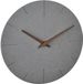 TFA Dostmann moderne wandklok met betonlook, 60.3071.10, met stil MDF-uurwerk, stijlvolle woondecoratie, woonkamerklok, keukenklok, stil, analoog, 29,7 x 4,5 cm, grijs