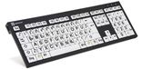Logickeyboard XL Print QWERTZ Allemand Noir, Blanc