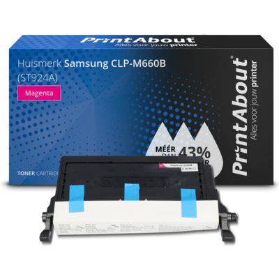 PrintAbout Huismerk Samsung CLP-M660B Toner Magenta | Compatibel