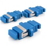 1aTTack.de 3x glasvezel keystone-connectoren OS1 / OS2 (UPC of PC) SC-simplex female naar SC-simplex female singlemode blauw