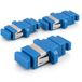 1aTTack.de 3x glasvezel keystone-connectoren OS1 / OS2 (UPC of PC) SC-simplex female naar SC-simplex female singlemode blauw