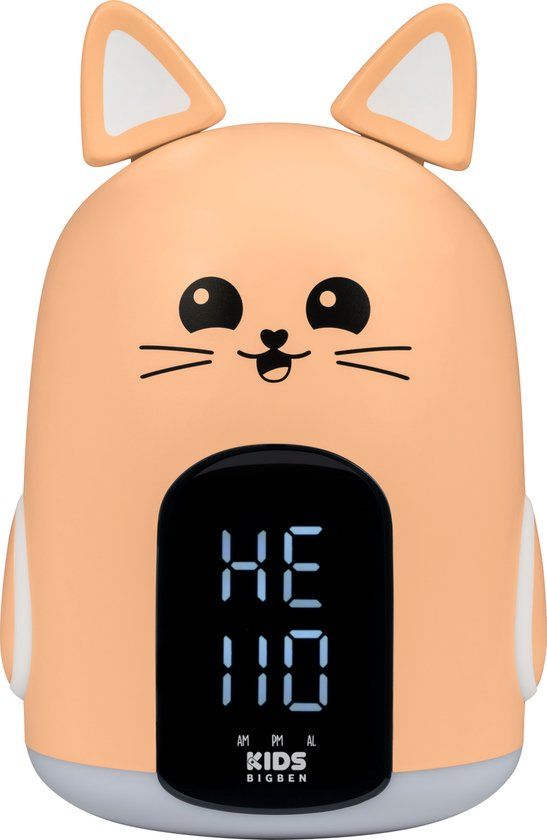 Bigben Kids Kinderwekker & Nachtlamp - Mia de Kat - Geluidseffecten