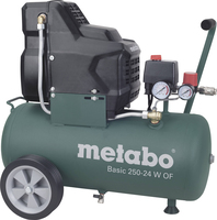 Metabo Basic 250-24 W OF Olievrije Compressor - 1500W - 8 bar - 24L