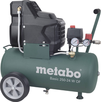 Metabo Basic 250-24 W OF Olievrije Compressor - 1500W - 8 bar - 24L