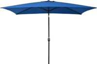 vidaXL Parasol met metalen paal 300x200 cm azuurblauw