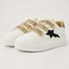 British Knights Bliss Velcro Dames Sneakers Laag - Maat 37 - Wit/Goud/Panterprint/Zwart