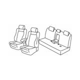 Set Superior Set stoelhoezen - zwart/rood - compatibel met Toyota Rav4 (03/13>02/19)