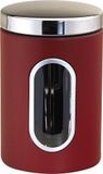 MICHELINO boîte de rangement en inox, boîte alimentaire, boîte de conservation, série Nora, rouge, 2,5 litre