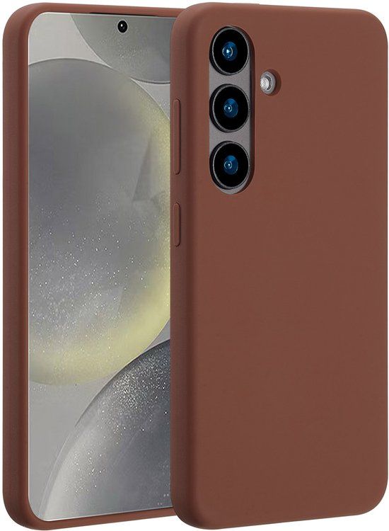Accezz Liquid Silicone Backcover met MagSafe voor de Samsung Galaxy S24 - New Tea Brown