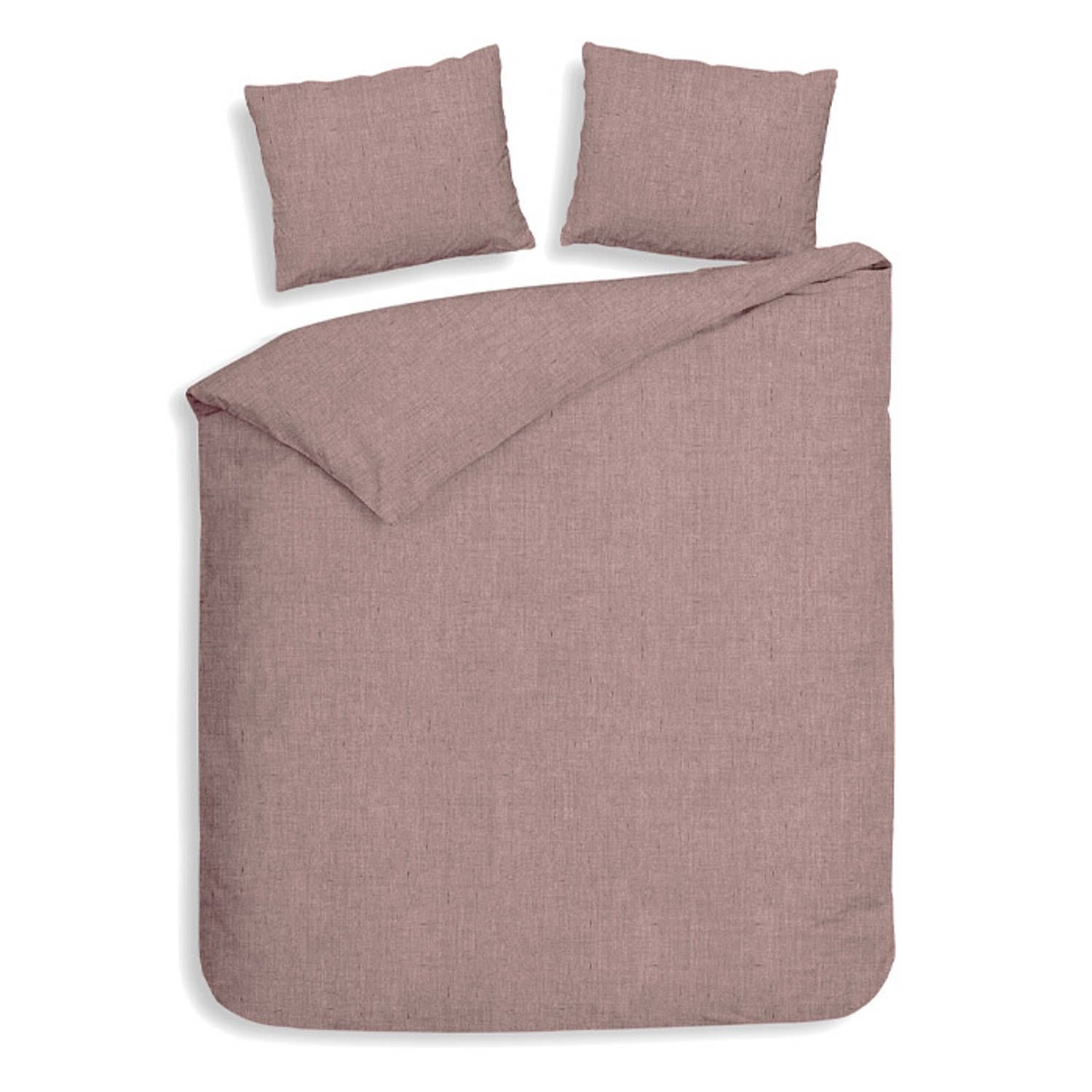 Heckett & Lane Flanel dekbedovertrek Franela (Shady Pink) - 240x200/220 cm
