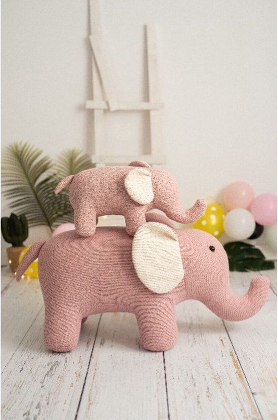 Blad Crochetts 30 x 42 x 1 cm Olifant - Multicolour
