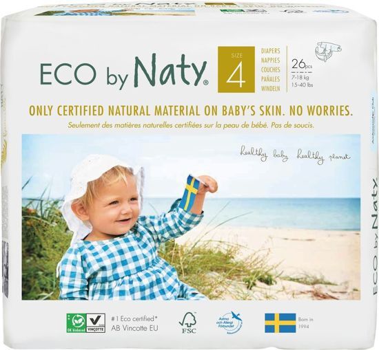 Naty eco luiers maat 4 7-18 kilo 44 stuks( go green)