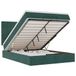 VidaXL Ottoman Bed with Mattresses 180x200cm Velvet Dark Green