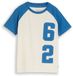 Tom Tailor - Raglan T-shirt van katoen - Maat 104/110 - Wool White