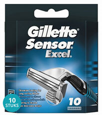 Gillette Sensor Excel Scheermesjes Voordeelverpakking 10x10Mes