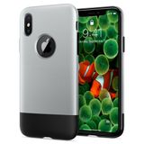 Spigen Classic One - iPhone X - Aluminium, Grijs