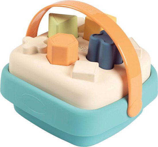 Smoby - Blokken - Baby - Vormensorteerder - 6 delig - Blauw/Groen/Beige/Wit