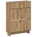 vidaXL Schoenenkast EDE 78 x 24 x 103 cm Bewerkt hout Artisanaal eiken