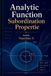 Analytic Libri GmbH Analytic Function Subordination Properties Paperback