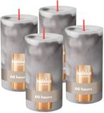Bolsius Stompkaars - Marmer - Grijs - 13 cm - 4 stuks