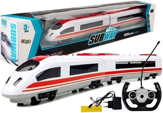 Viking Choice RC Trein - 65 cm - Wit/Rood - Met Lichteffecten - Op Afstand Bestuurbaar