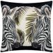 Paoletti Leopardis Zebra Geweven Outdoor Polyester Gevuld Kussen - Multicolour - 50x50cm