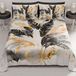 PETTI Artigiani Italiani Zomersprei voor tweepersoonsbed, 260 x 270 cm, 100 g/m², omkeerbaar, voor tweepersoonsbed, lente, licht dekbed, zwarte palm, 100% Made in Italy
