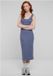 Urban Classics Rib Top Lange jurk - XL - Blauw