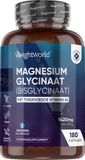 WeightWorld Magnesium Bisglycinaat capsules - 1420 mg - 3 maanden voorraad - Met vitamine B6 - Gemaakt in het VK