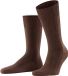 FALKE Lhasa Rib eenkleurig wol kasjmier sokken heren bruin - maat 39-42
