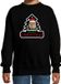 Bellatio Decorations Dieren kersttrui leeuw print - zwart - kinderen - Foute leeuwen kerstsweater 98/104