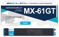 Sharp Cartouche de toner, cyan, MX-61GT/C, pour environ 24 000 pages