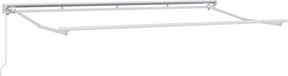 vidaXL Parasol Frame Blauw en Wit 400 x 200 cm Polyester