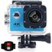 D800S HD 4K 30m waterdichte wifi-sportcamera met afstandsbediening bleu