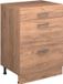 Vicco Uitbreidingscommode Rion, Goudkleurig Eiken/Goudkleurig Eiken, 60 x 46 cm zonder schuine kant met 3 lades