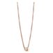 BERING Damesketting in glanzend roségoud - Arctic Symphony Collection met roestvrij staal - FAM2-R-ME-N-450