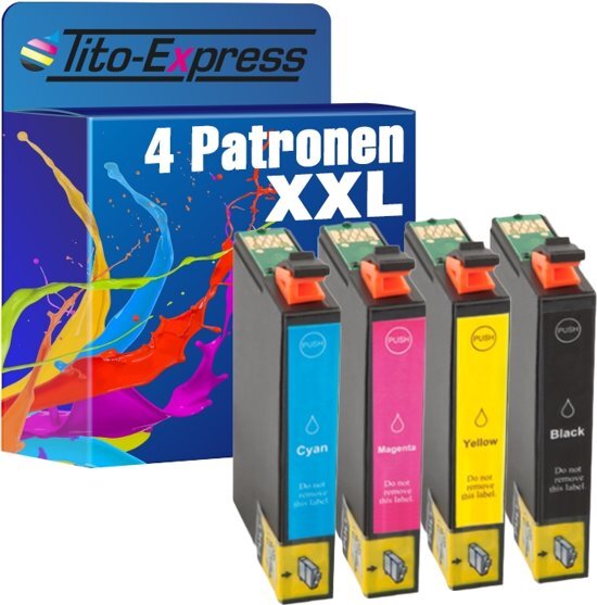 Tito Express PlatinumSerieÂ® 4 Patronen XL compatibel voor Epson 29XL TE2991-TE2994 Expression Home XP-332 XP-335