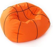 Lumaland Luxe basketbal zitzak - Zwart/Oranje - Diameter 110 cm