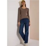 cecil Basic shirt met lange mouwen en ronde hals