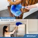 Plumeau sans marque extra longue extensible - portée de 3,4 mètres - manche télescopique - plumeau pliable et lavable