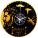 Instant Karma Clocks Wandklok van dubbel vinyl voor kappers, Barber Shop, kapsalon