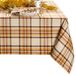 Elrene Home Fashions Russet Harvest geweven geruit tafelkleed, 60 "X120" rechthoek