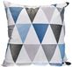 Home Fashion Kussensloop, digitale print, fluweel, 1 x 40 x 40 cm, blauw