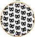 Vervaco Borduurpakket met Borduurring - Zwarte Katten - Eva Mouton - 24 x 24 cm