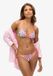 Superdry Cheeky Bikinibroekje met Strikjes aan de Zijkant Dames Roze Bandana Gebloemd Polyester/Elastaan Maat S