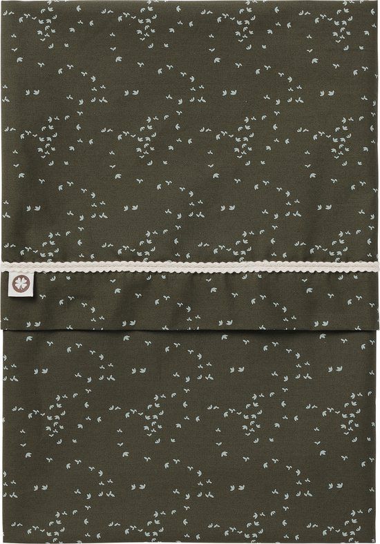 Noppies Baby Comfort Botanical Poplin Reversible Baby Crib Sheet GOTS 110x140 cm - Beetle